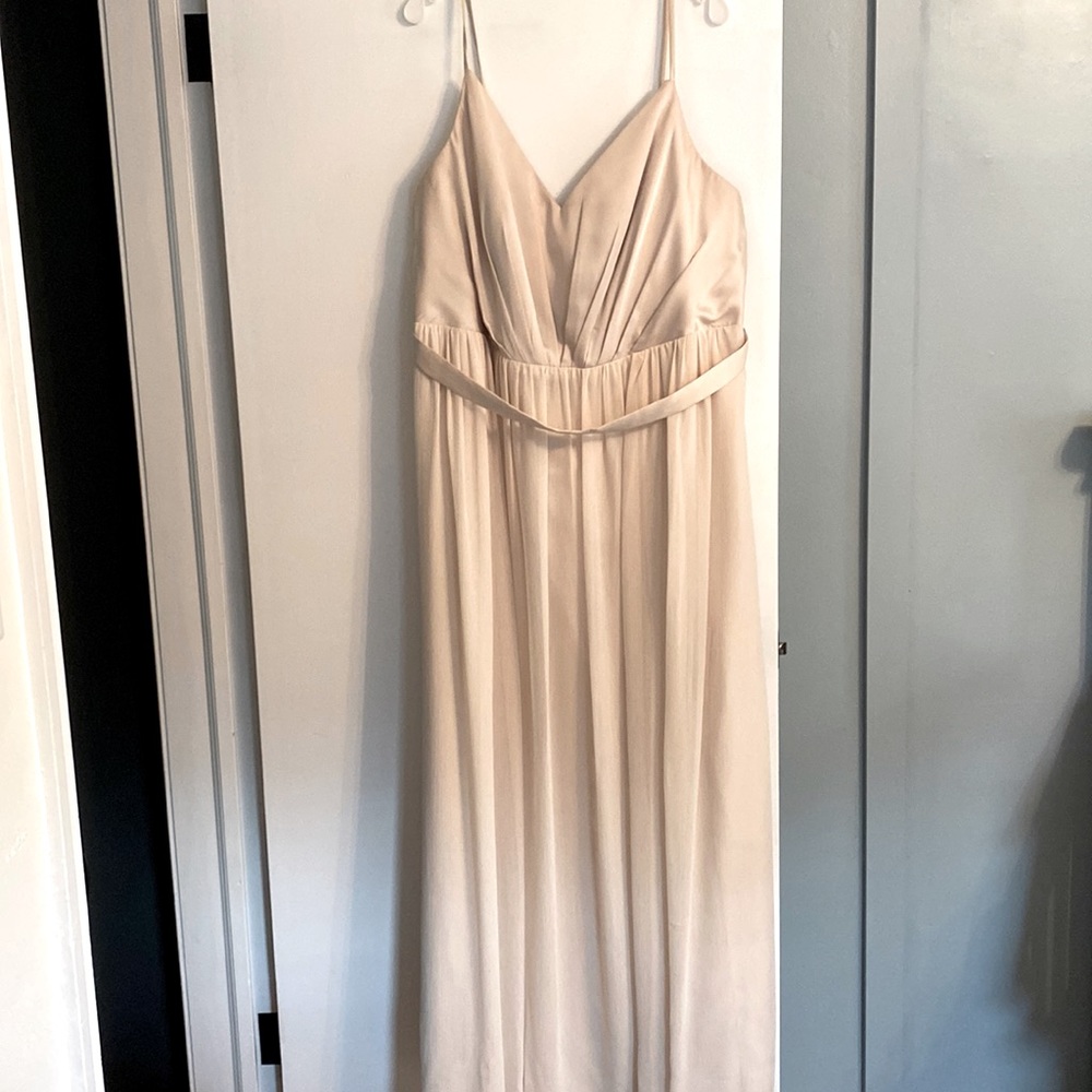 David’s Bridal Champagne gown